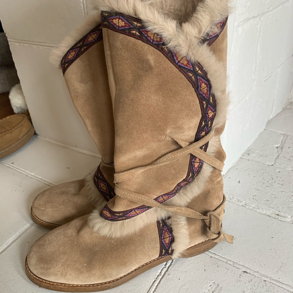 Jimmy Choo Fur-Lined Boots